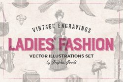 Ladies’ Fashion – Vintage Engraving Illustrations 01