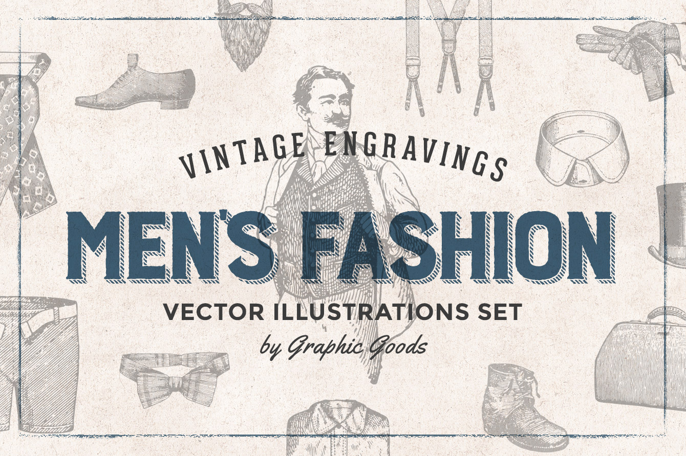 Men’s Fashion – Vintage Engraving Illustrations 01
