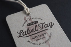 Free Label Tag Mockup