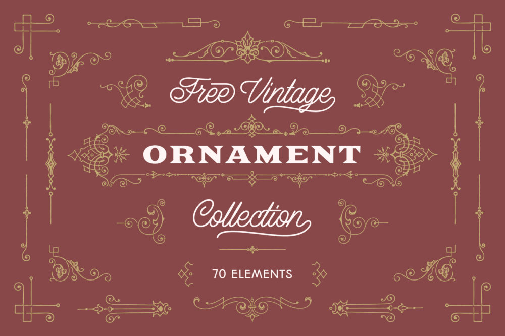 Free Vintage Ornaments 001
