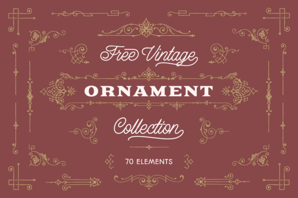 Free Vintage Ornaments 001