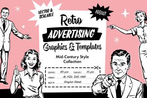 Retro Ad Graphics & Templates preview_01