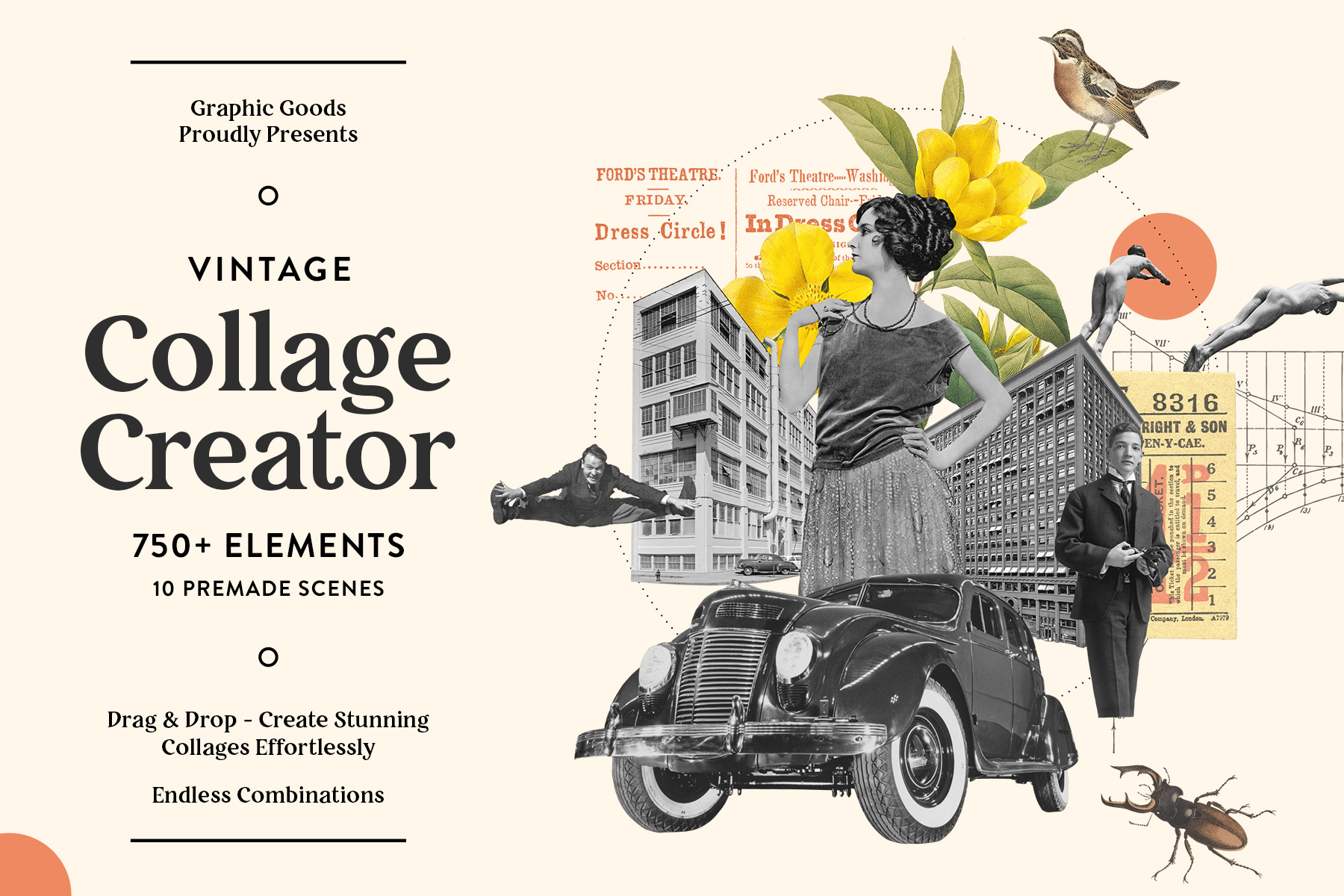 Vintage Collage Creator Graphic Goods