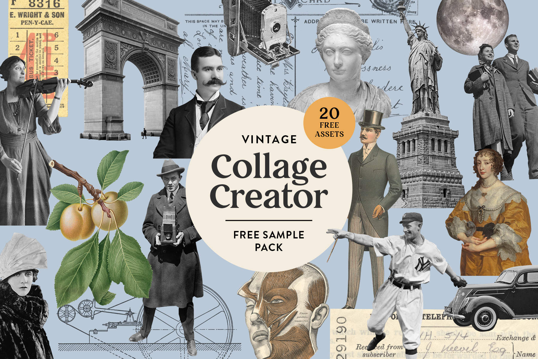 Vintage Collage Creator Free Sampler