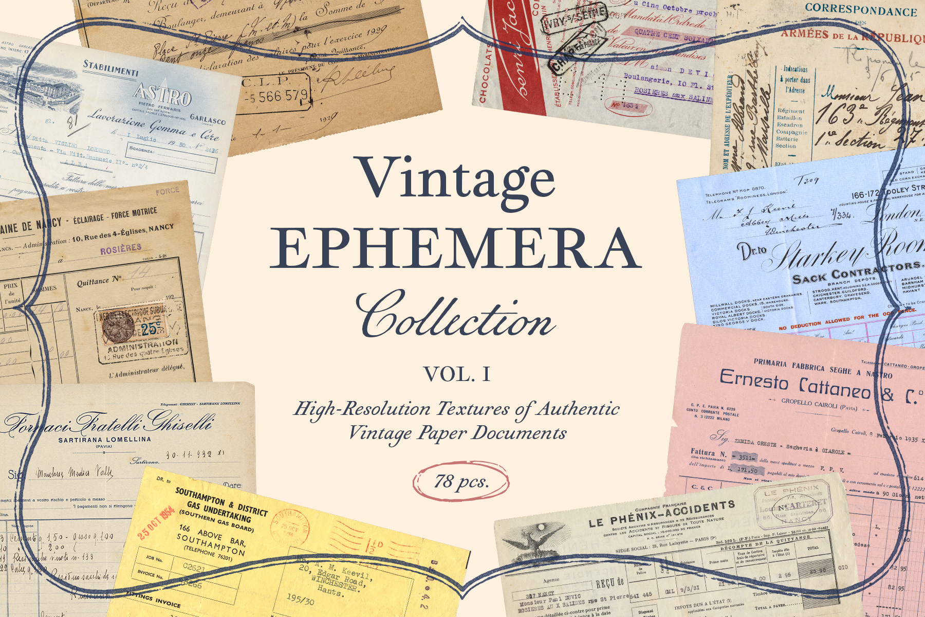 vintage ephemera collection – preview 01a
